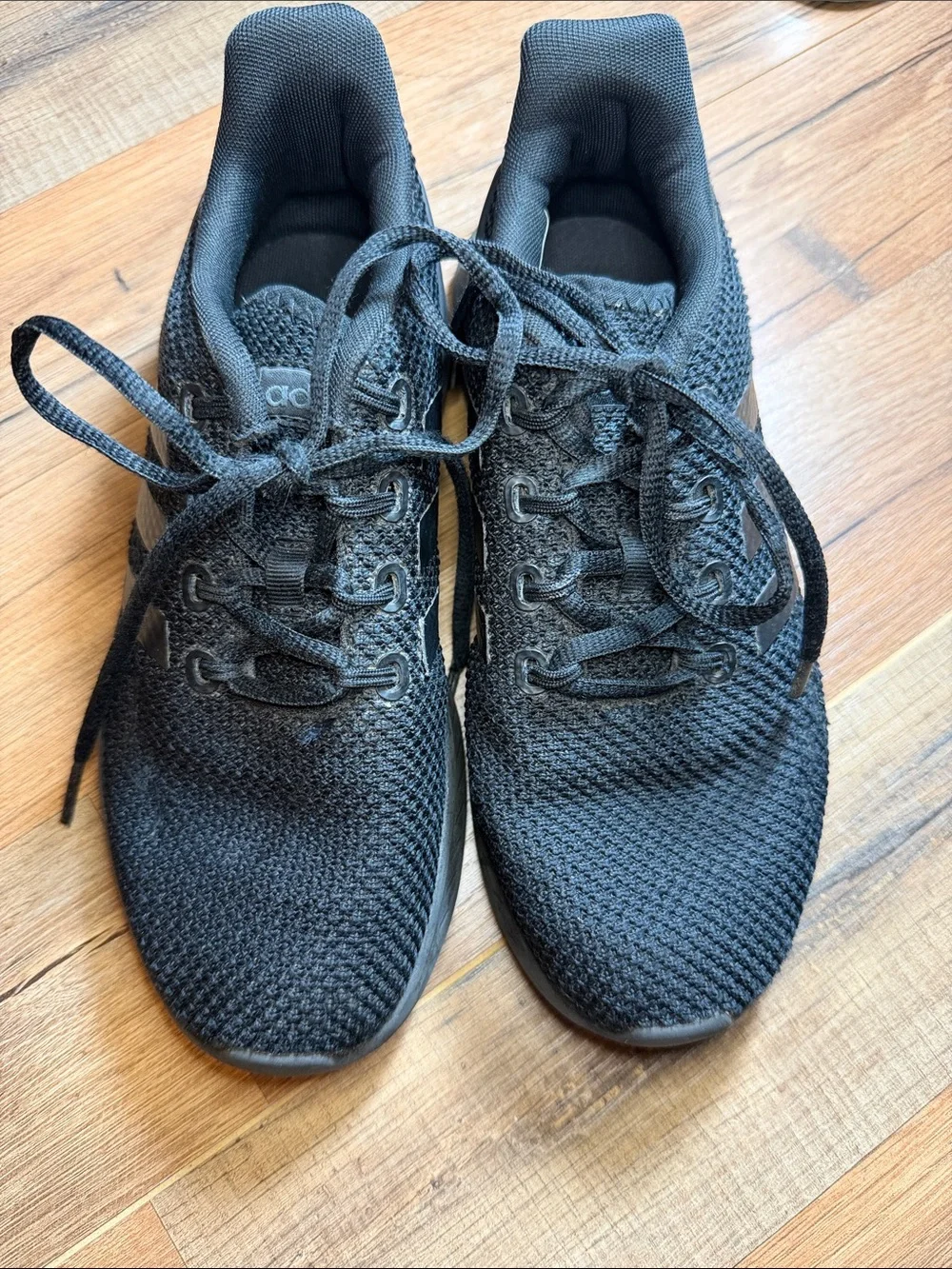 Adidas All-Black Knit Trainers